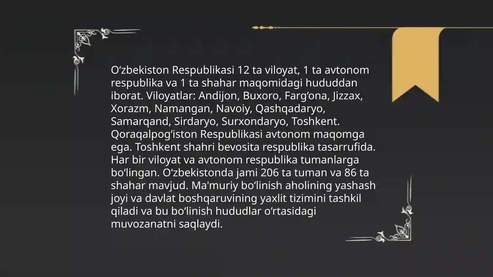 O'zbekistonning mamuriy hududiy joylashuvi 3