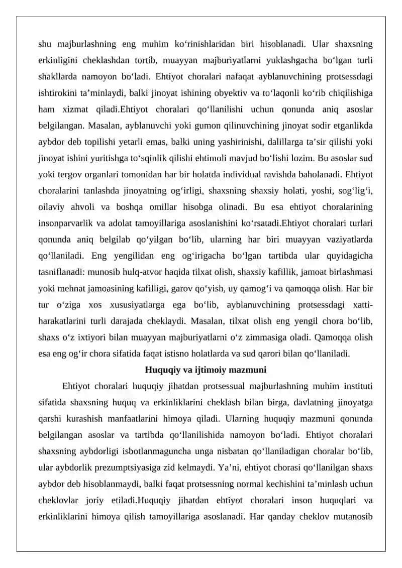Ehtiyot choralari 3
