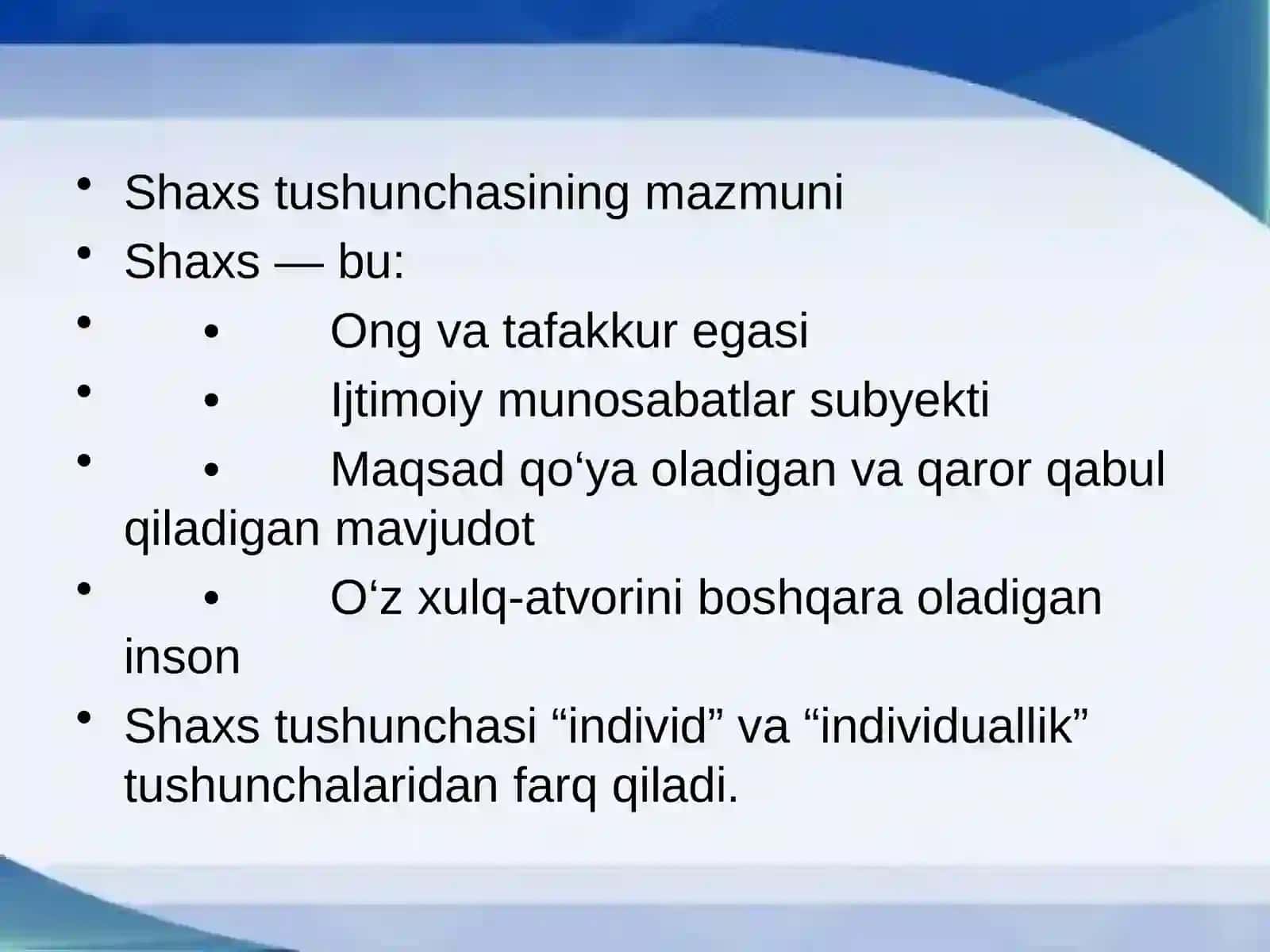 Shaxs rivojlanishiga oid asosiy ilmiy yondashuvlar 3