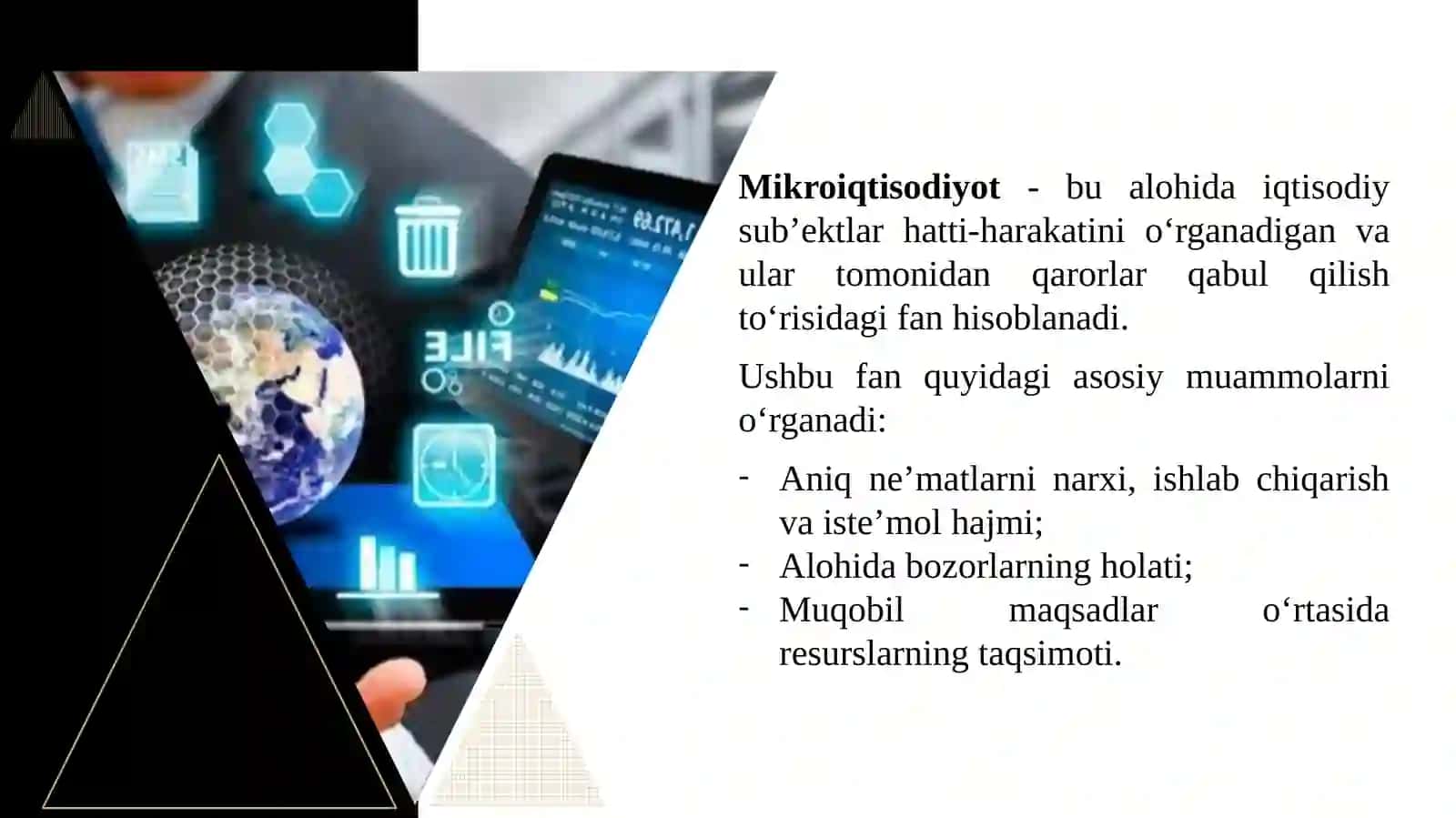 Mikroiqtisodiyot fanining predmetivavazifalari 3