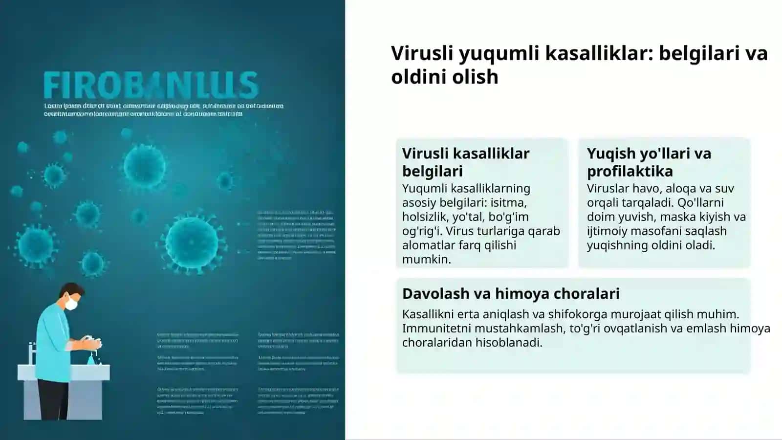 Yuqumli kasalliklar: oldini olish va nazorat 3