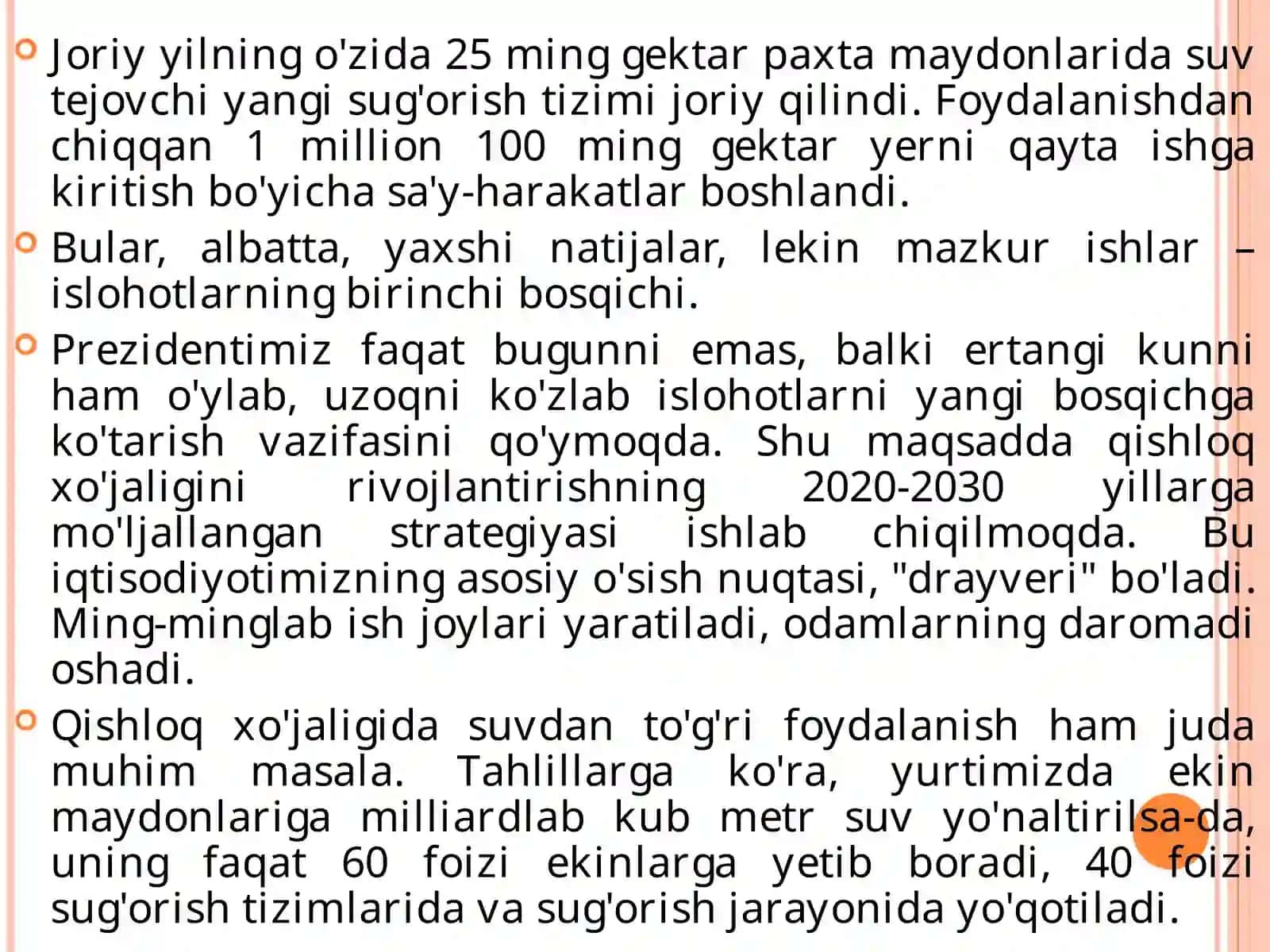 Qishloq xo'jaligi va oziq-ovqat xavfsizligi 3