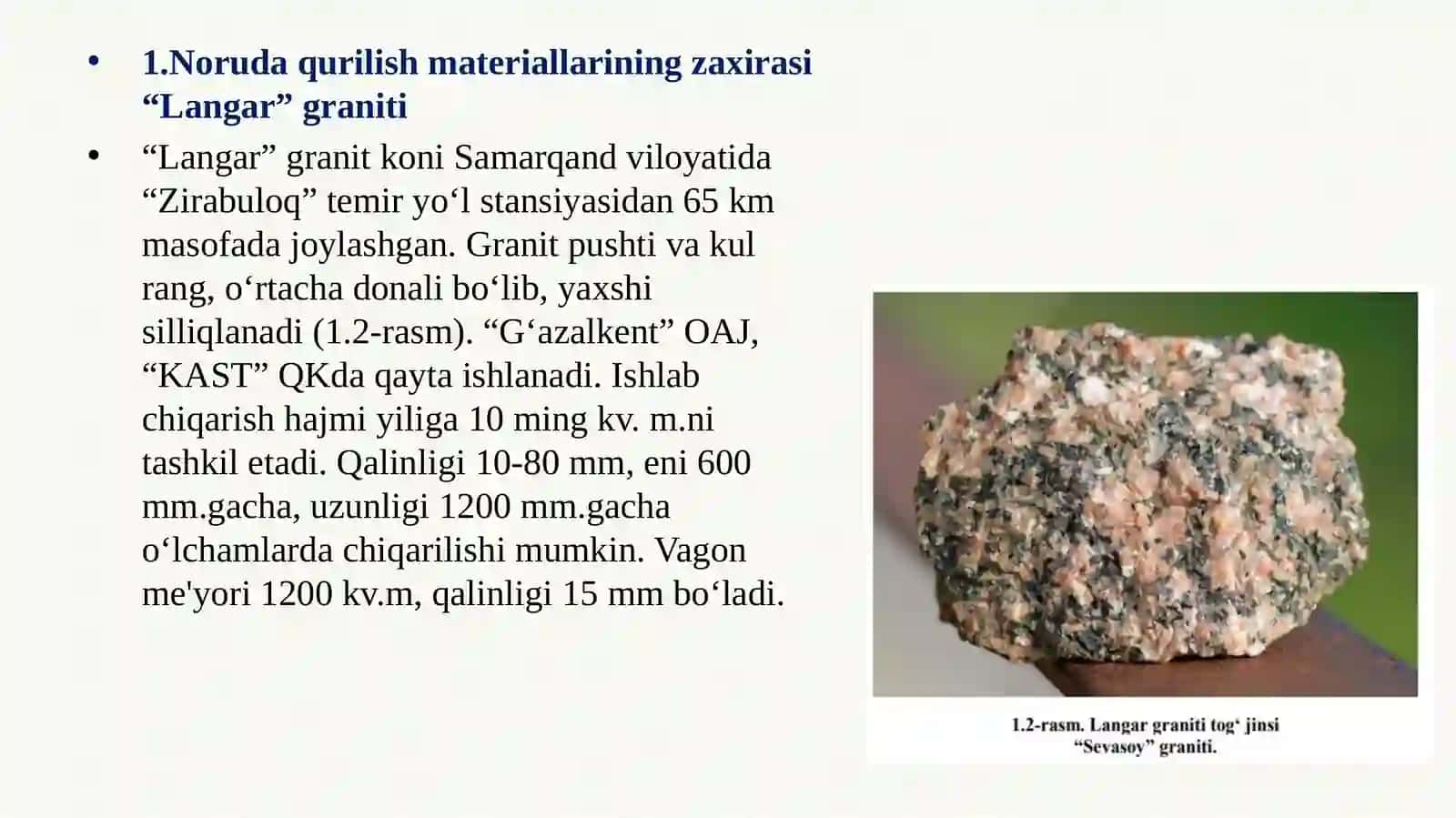 Noruda qurilish ashyolari konlarini ochish konlari dochi qusuldaqazibolishning mexaniz va tuzilishi 3