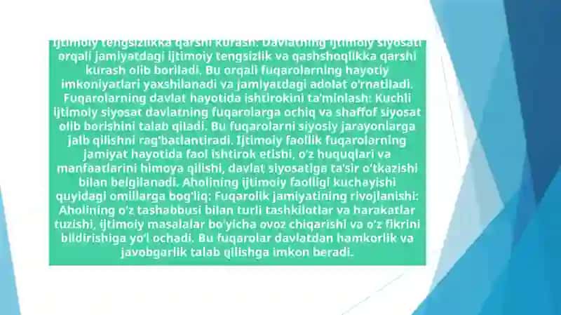 Aholining kam ta'minlagan qatlamini qo‘llab-quvvatlash va sog’liqni soqlash tizimidagi islohotlar 3
