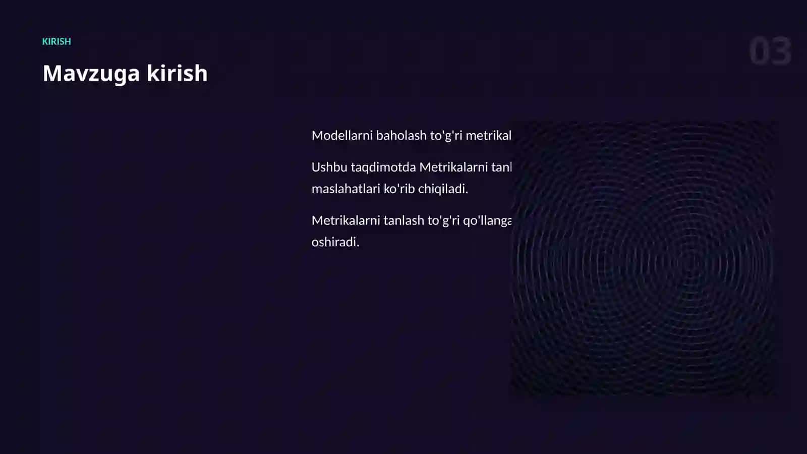 Metrikalarni tanlash — qadamba-qadam 3