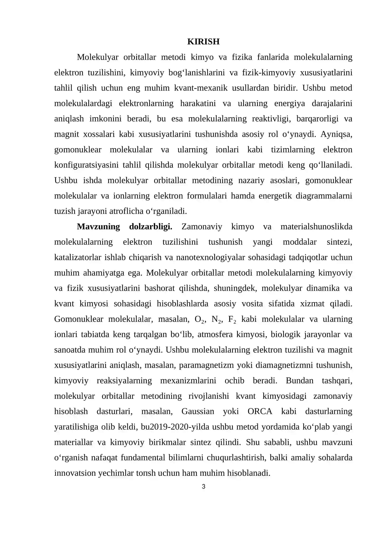 Noorganik kimyo. Molekulyar orbitallar metodi 3