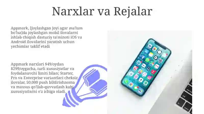 AppMark dasturida mobil ilova yaratish 3