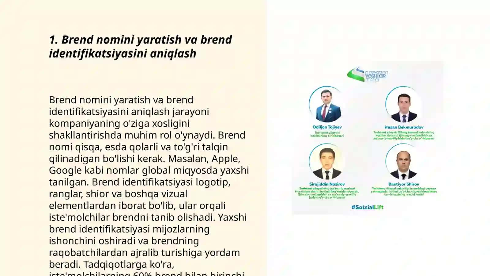 Brendni ijtimoiy tarmoqda o'rnatish va rivojlantirish 3