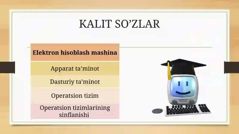 Operatsion tizimlar fanining mazmuni va mohiyati 3