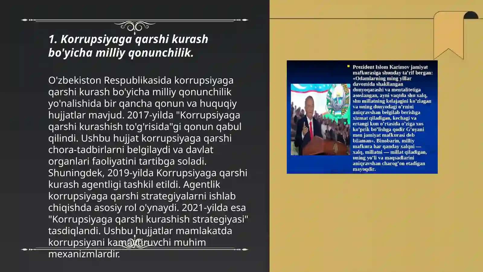 Korrupsiyaga qarshi kurash bo'yicha milliy qonunchilik 3
