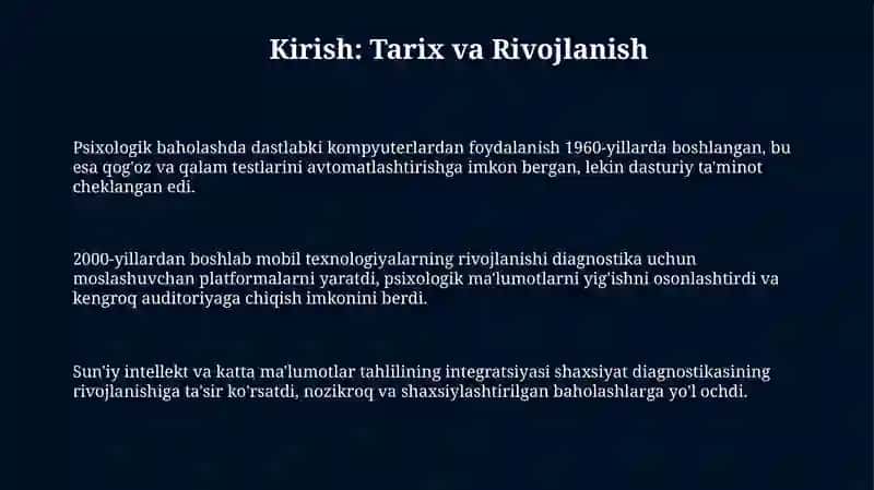 Psixologiyada shaxs diagnostikasida zamonaviy texnologiyalar va mobil ilovalardan foydalanish 3