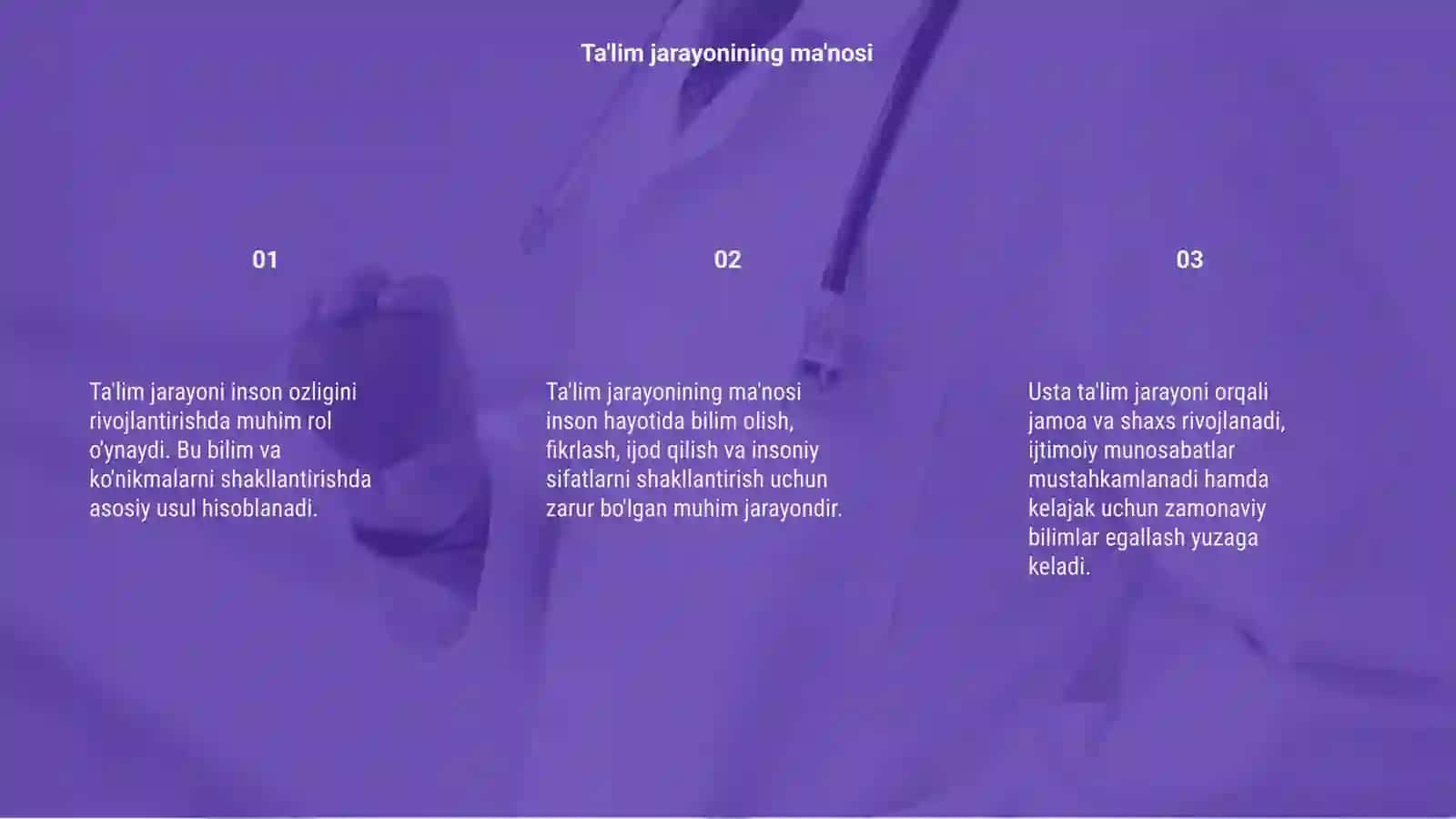 Ta'lim jarayonining ahamiyati 3