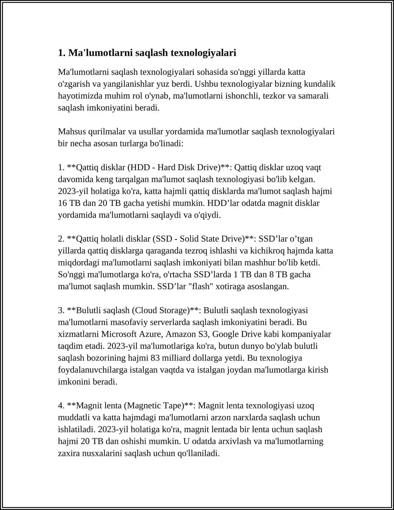SOZLASH USULLARI AMALGA OSHIRISH MAʼLUMOTLARNI DISKLAR VA FLESHKAGA KOʻCHIRISH USULLARI 3