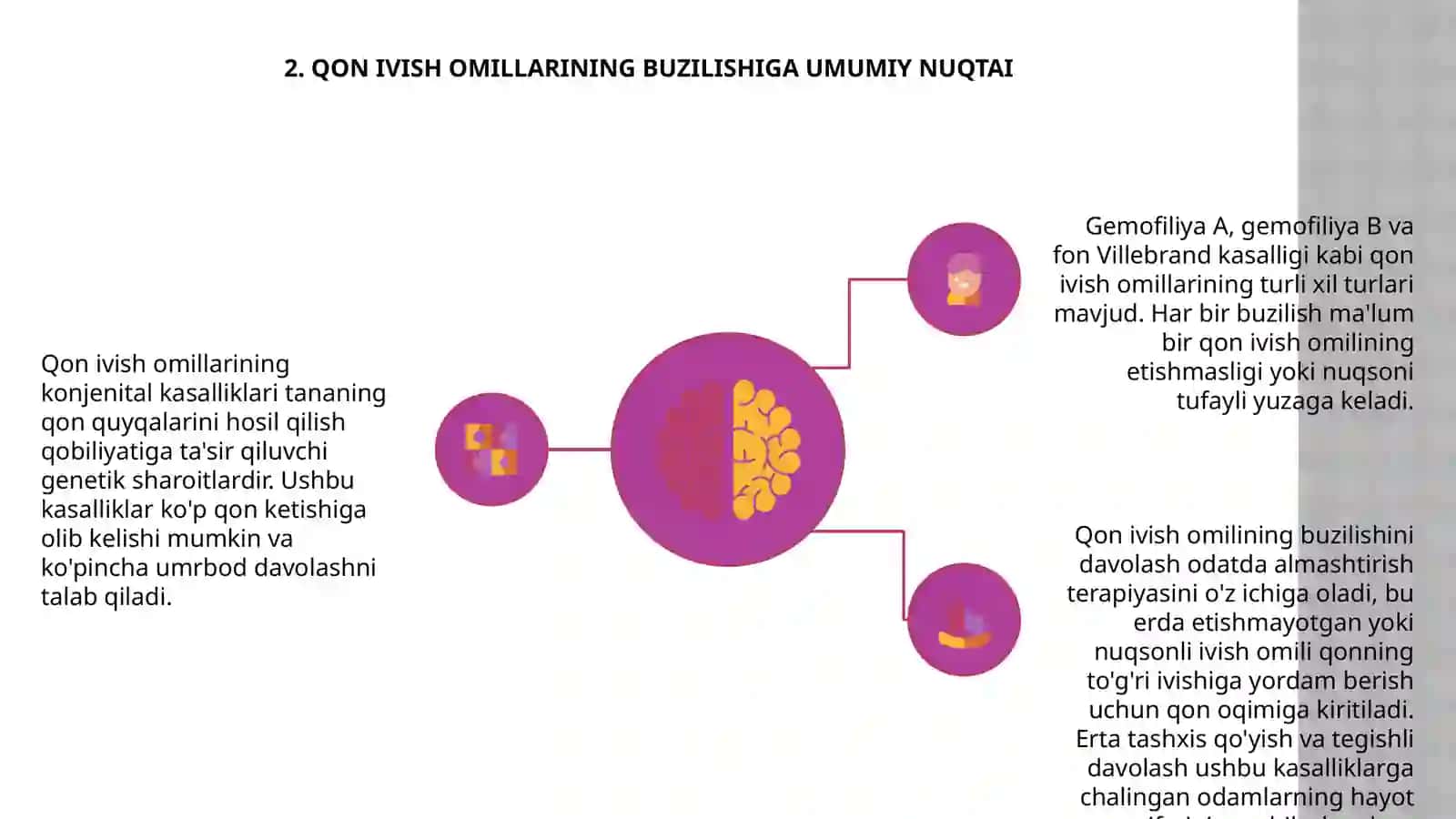 Qon ivish omillarining tuģma kasalliklari 3