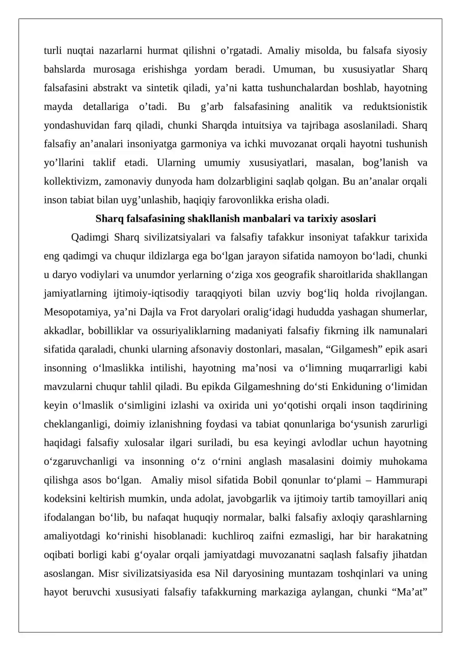 Sharq falsafiy an’analarining umumiy xususiyatlari 3