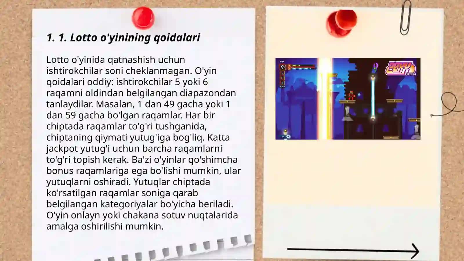 2-sinflarda Lotto o‘yini 3