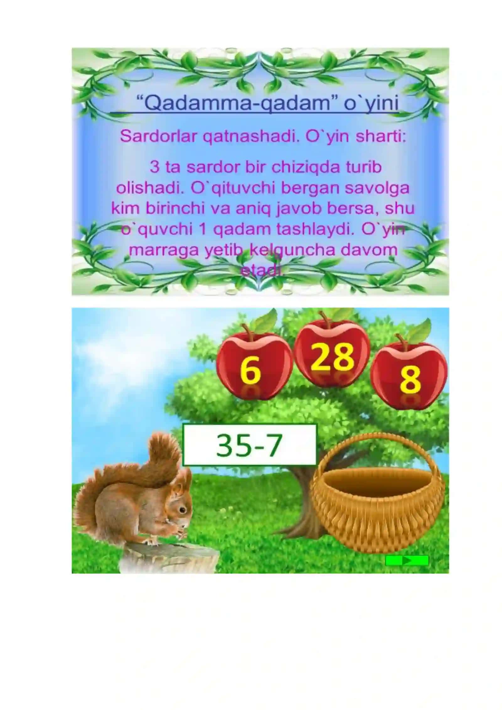 2-sinf Matematika fanidan Sonlarni ayirish dars ishlanma 1-chorak 3