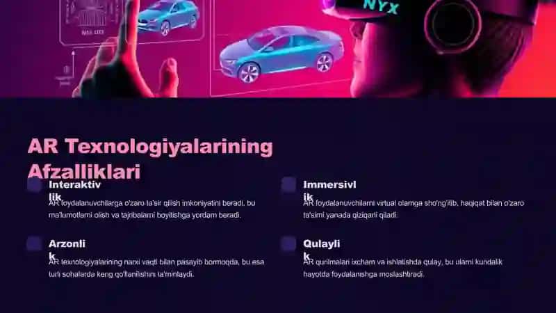 AR (Kengaytirilgan Haqiqat) Texnologiyalari: Yangi Imkoniyatlar 3