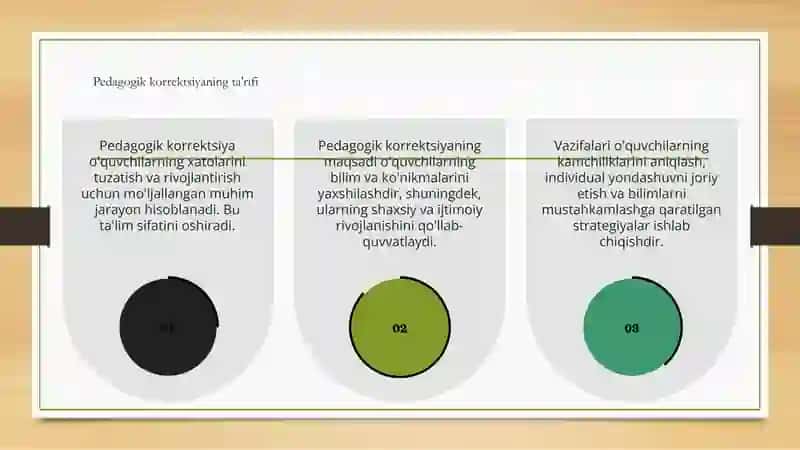 Pedagogik korrektsiyaning maqsadi va vazifalari 3