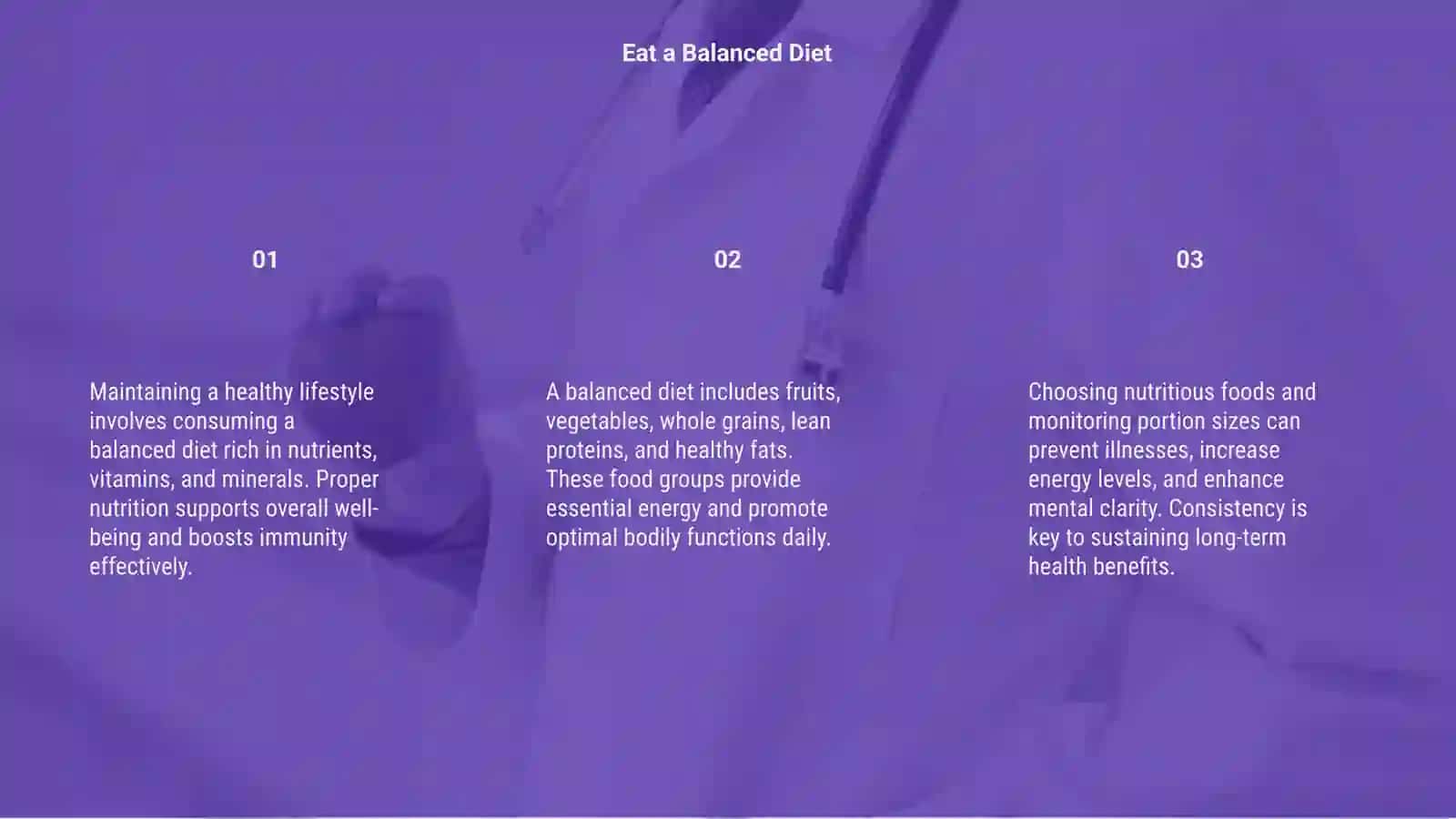 Healthy Lifestyle Maintenance Plan 3
