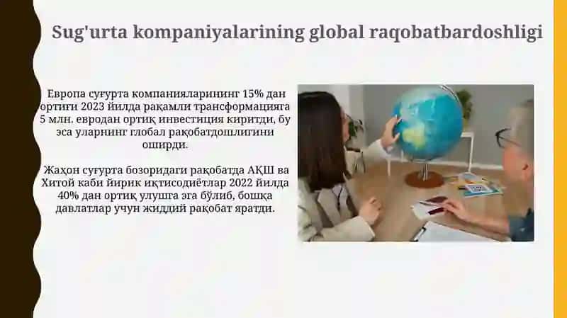 Jahon sug'urta bozorining rivojlanishi an'analari va istiqboli 3