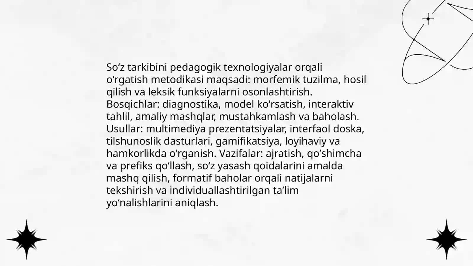 Soʻz tarkibini pedagogik texnologiyalarni oʻrganishda qoʼllash 3