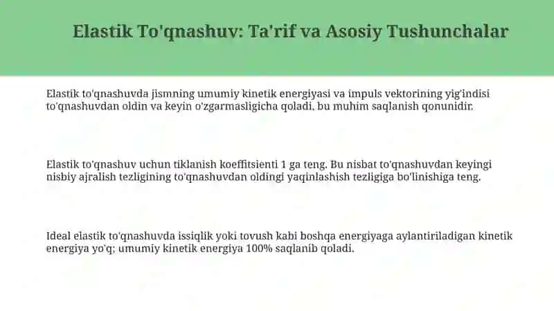Elastik To'qnashuv 3