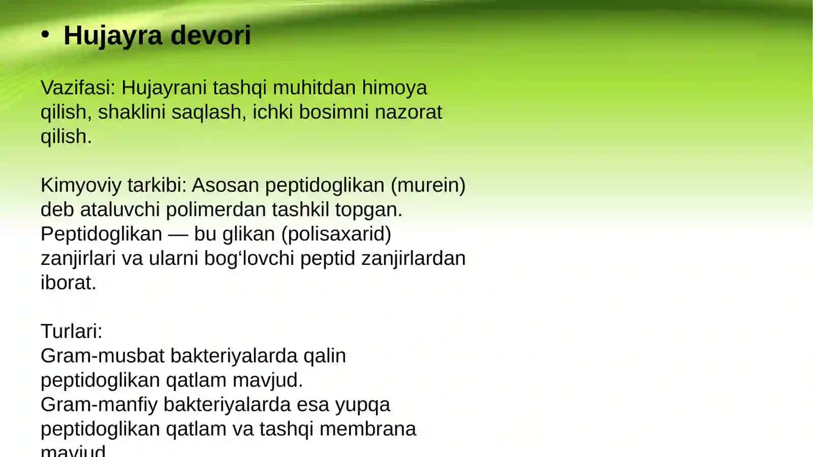 Bakteriya hujayrasining tuzilishi: doimiy bo‘lgan bakterial hujayra tuzilmalari 3