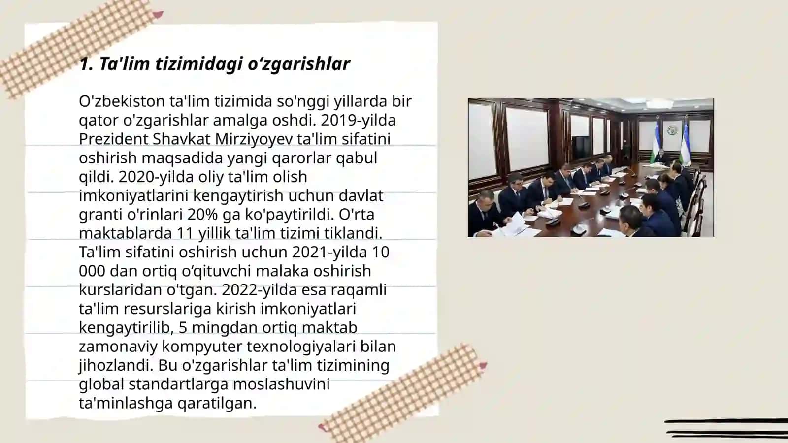 O'zbekiston Respublikasi ijtimoiy o‘zgarishlar 3