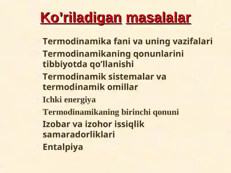 KIMYOVIY TERMODINAMIKA ASOSLARI 3