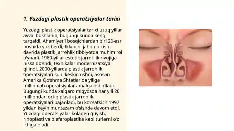 Yuzdagi plastik operatsiyalar xususiyatlari 3