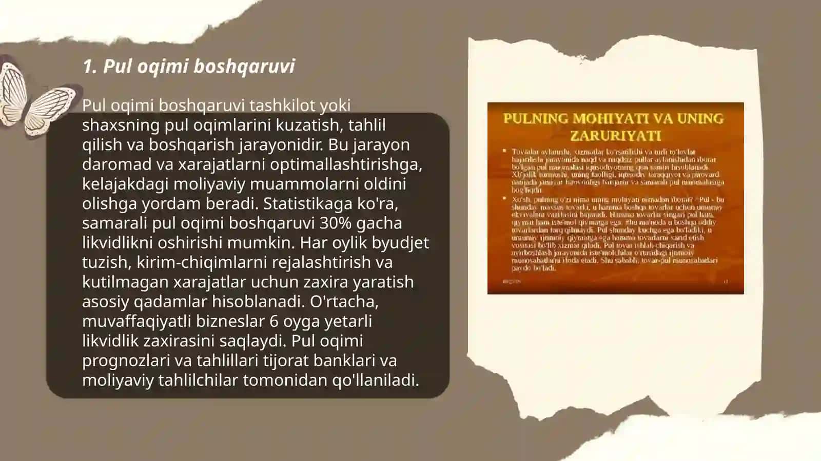 Pul mablagʻlarining ekvivalenti 3