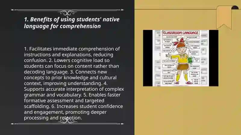 The use of native language in the classroom 3