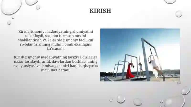 Jismoniy madaniyatning rivojlanishi 3