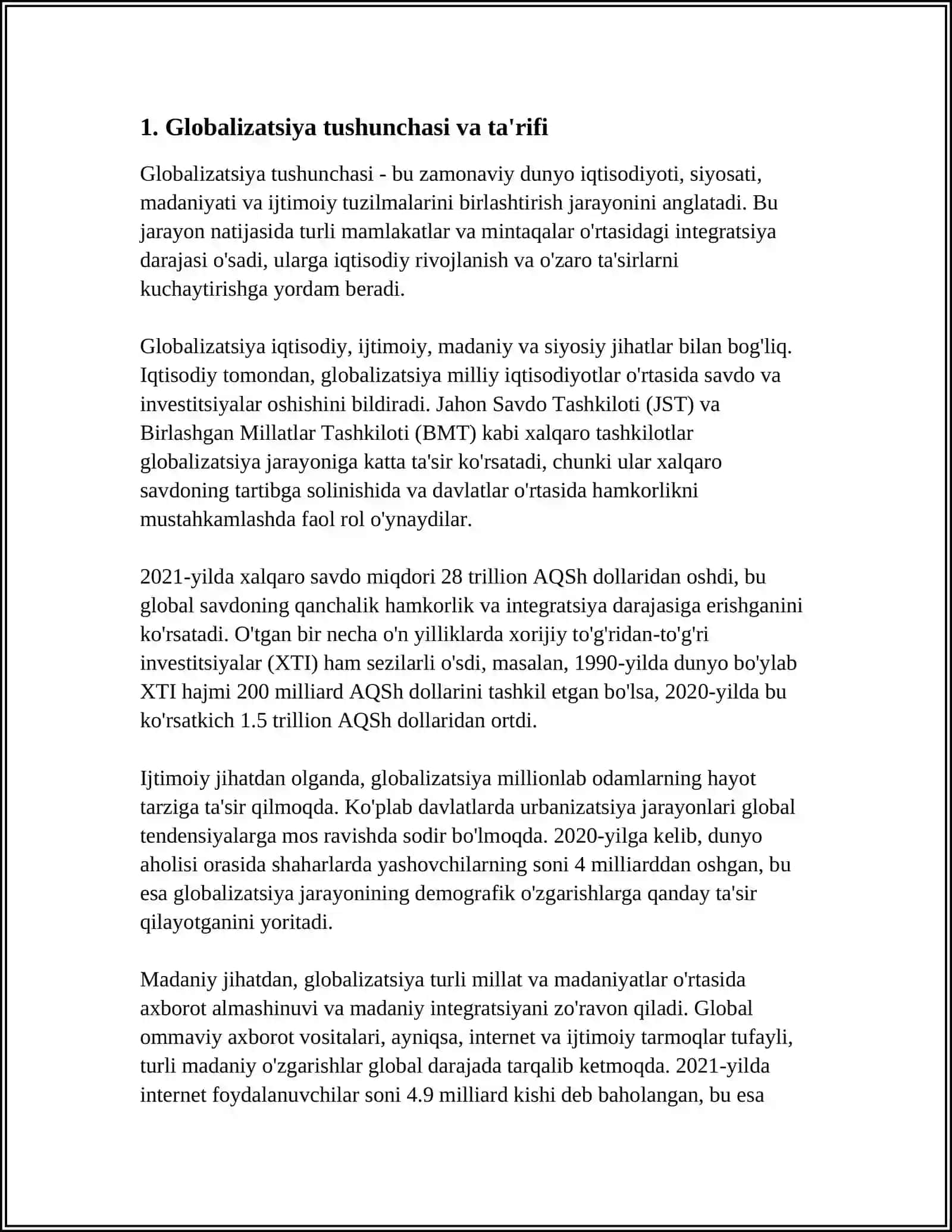 GLOBALLASHUV JARAYONLARI VA INSON HUQUQLARI 3