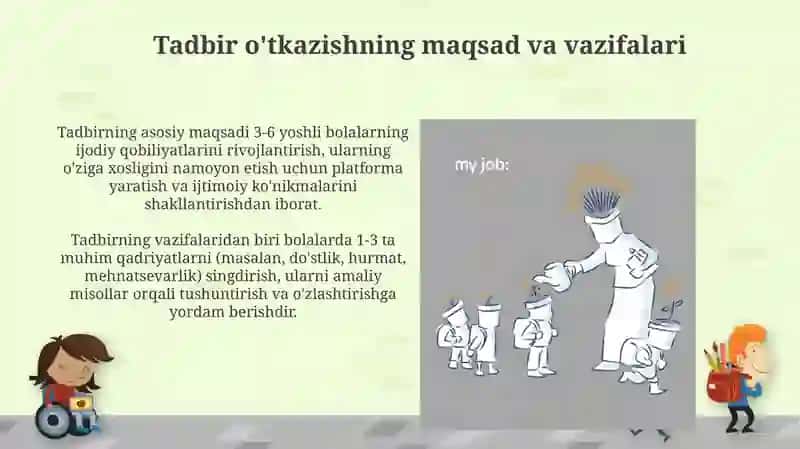 Maktabgacha taʼlim tashkilotida sahnalashtirish faoliyatini tashkil qilish 3