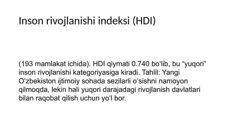 Yangi O‘zbekiston ijtimoiy-siyosiy, iqtisodiy va madaniy hayoti daro‘yberayotgano‘zgarishlarning xalqaro reyting va indekslarda aksetishi 3