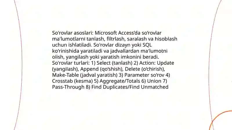 Microsoft Access 3