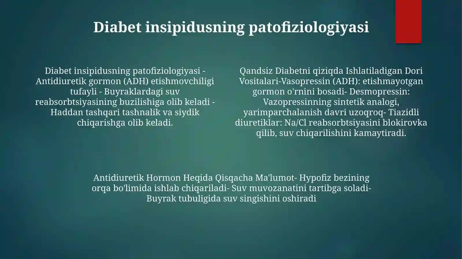 Qandsiz Diabetni Davolashda IshlatiladiganDoriVositalari 3