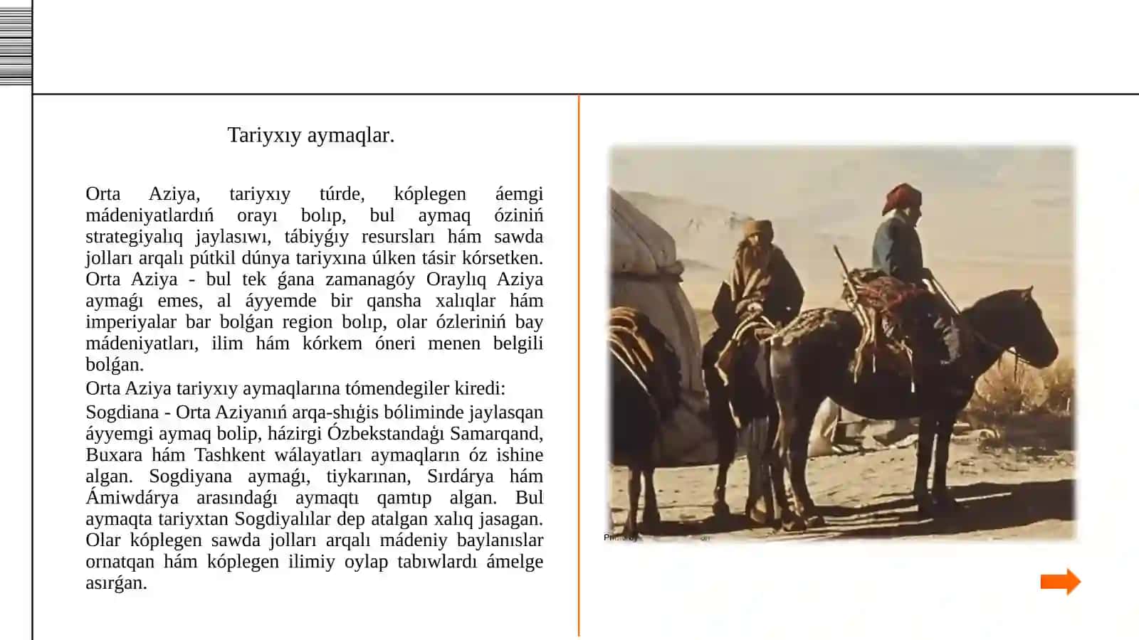 Orta Aziyadaǵi tariyxiy aymaqlar hám ayyemgi xaliqlardiń ornalasiwi 3