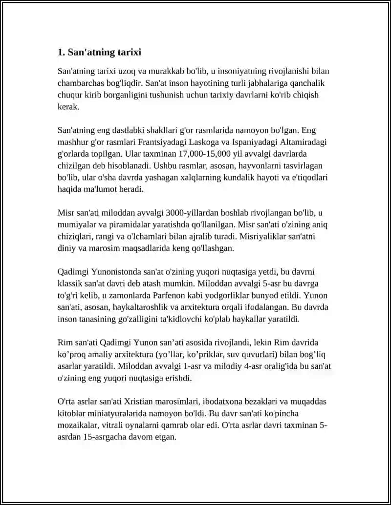 REFERAT SANATA SHAKLI 3