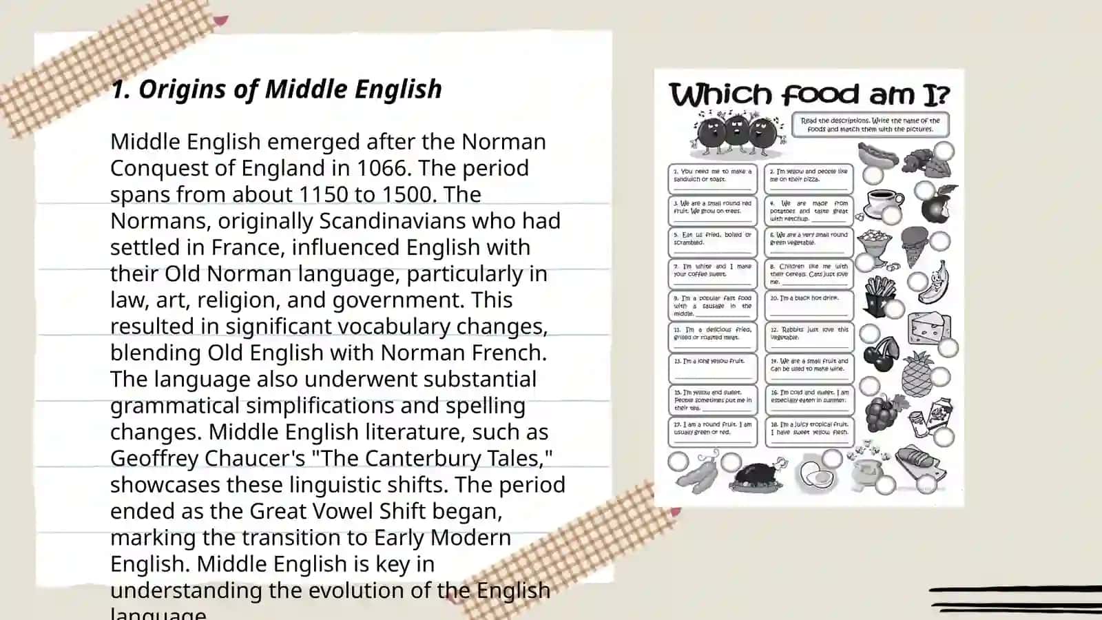 Middle English vocabulary 3