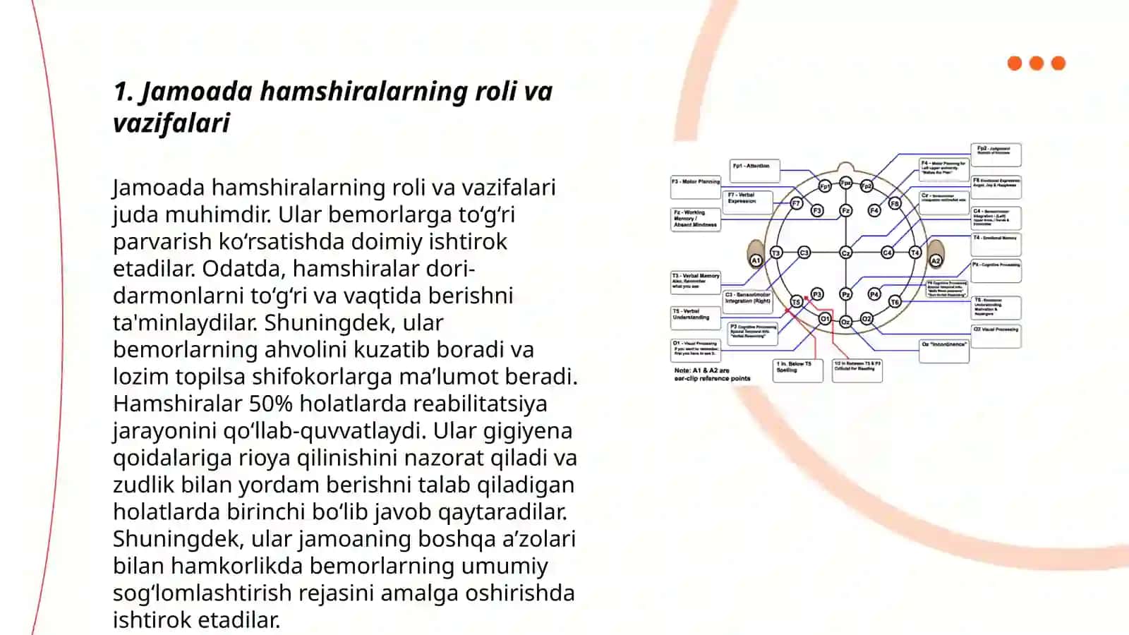 Jamoada hamshiraning maqsadlari va vazifalari, sog'liqni saqlash tizimi va jamoada tibbiyotning xususiyatlari 3
