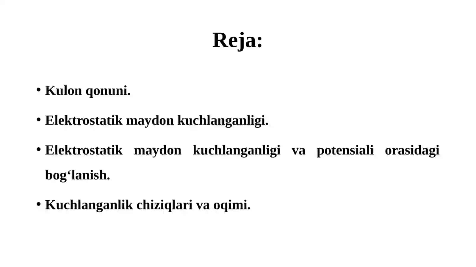 Elektrostatik maydonkuchlanganligi 3