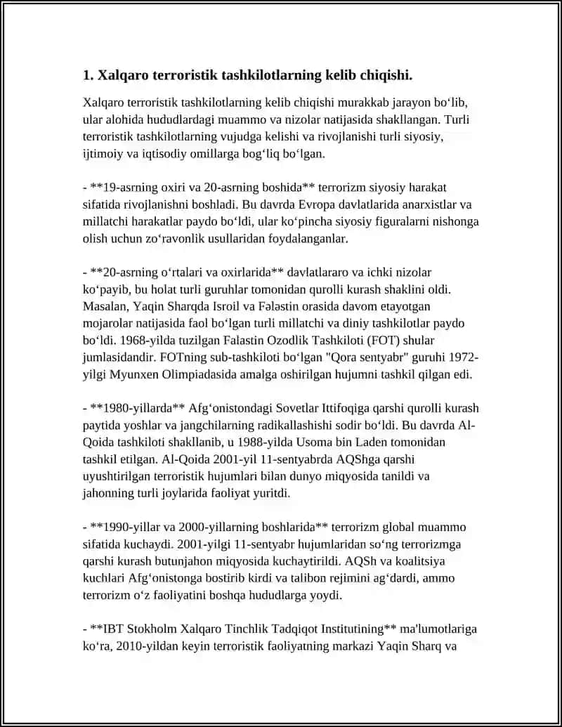 XALQARO TERORISTIK TASHKILOTLAR 3