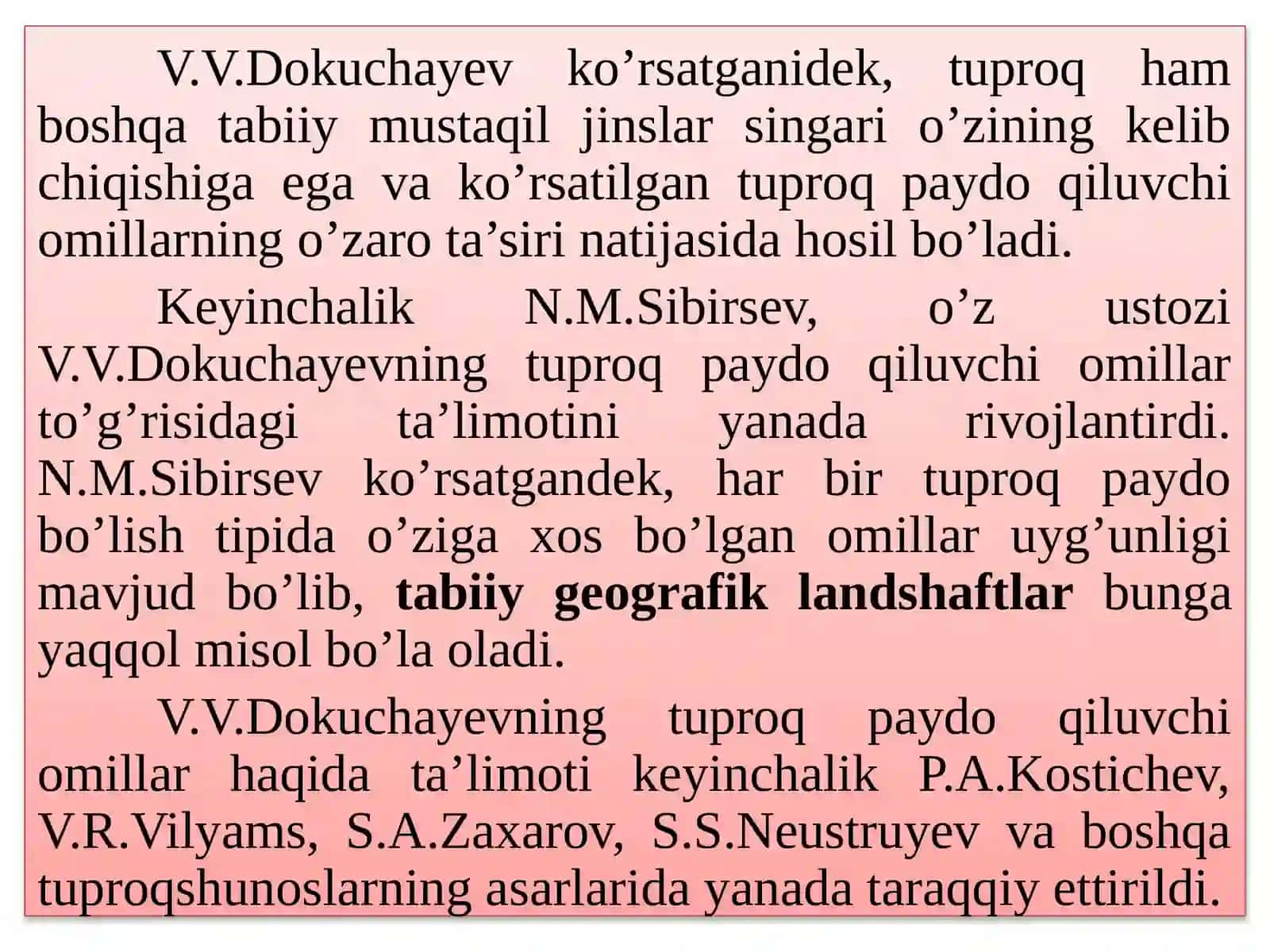 Tuproqlarning tarqalish qonuniyatlari 3