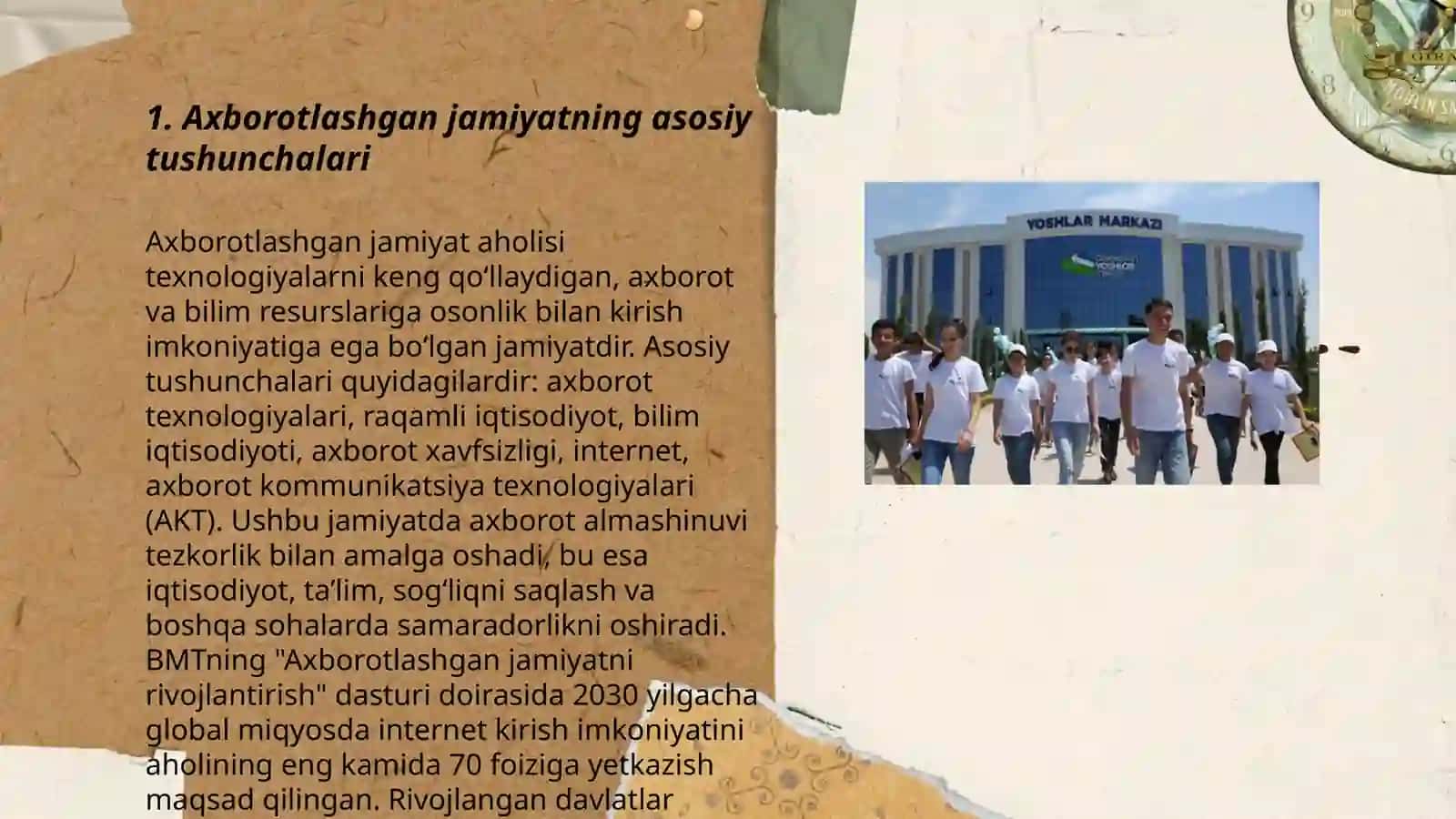 Axborotlashgan jamiyat va uning istiqbollari 3