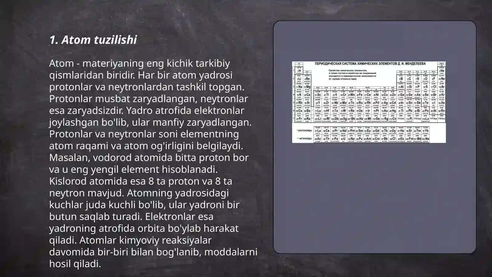 Kimyo davriy qonun davriy sistema 3