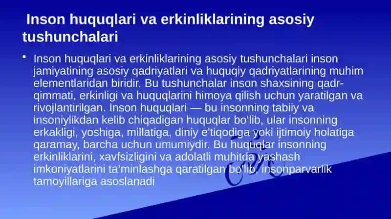 YANGI O’ZBEKISTONDA INSON HAQ-HUQUQLARI VA ERKINLIKLARI KAFOLATINING YARATILISHI. 3
