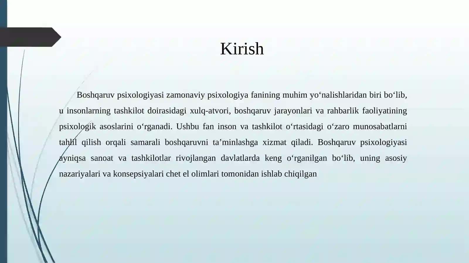 Boshqaruv psixologiyasining chet el olimlari tomonidan o‘rganilishi 3